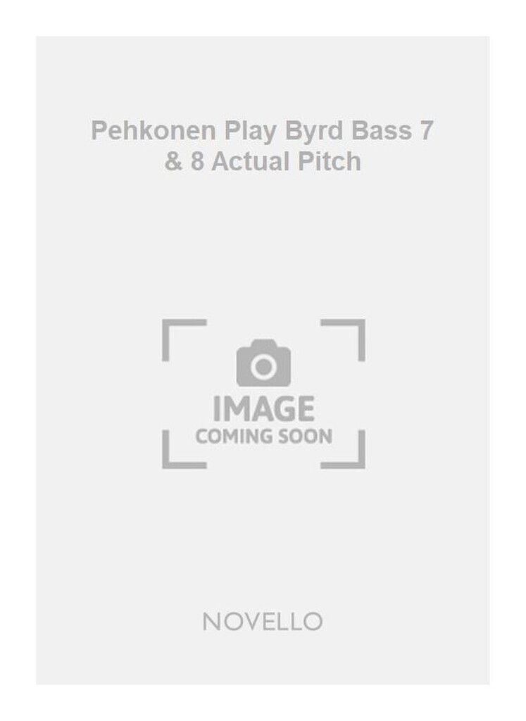Pehkonen Play Byrd Bass 7 & 8 Actual Pitch